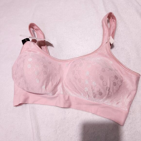 Bali Bra Size  XL Pink Comfort Flex Fit Wireless Style 3488 - Picture 8 of 9